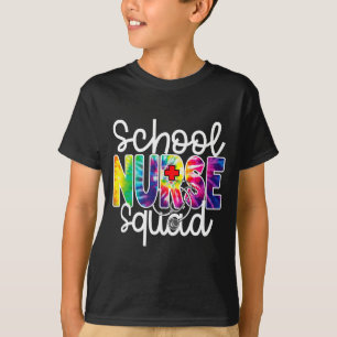 Camiseta escuadrón de enfermeras escolares día de apreciaci