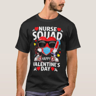 Camiseta Escuadrón de Enfermeras Feliz Día de San Valentín 