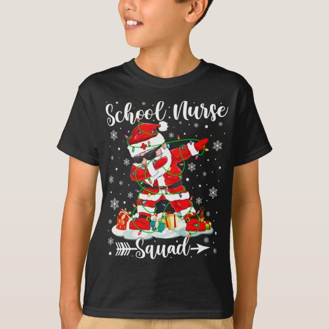 Camiseta Escuadrón de Enfermería Escolar Navidades de Enfer (Anverso)