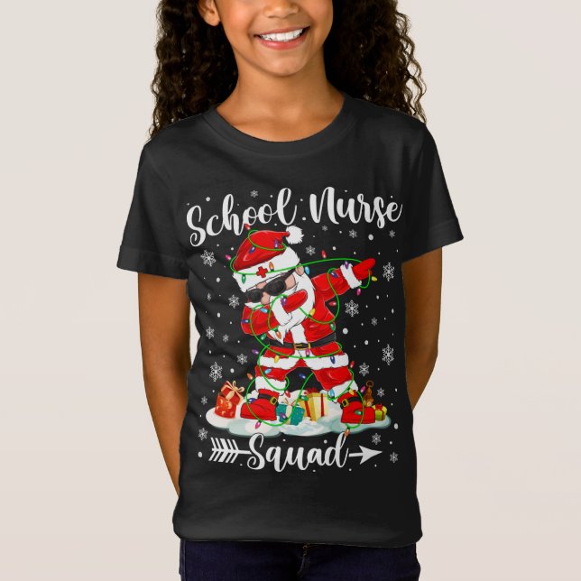 Camiseta Escuadrón de Enfermería Escolar Navidades de Enfer (Anverso)