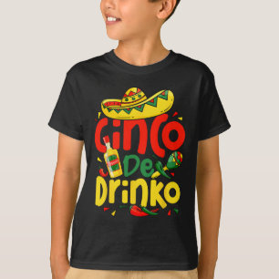 Camiseta Escuadrón de Fiesta Cinco Drinko 5 Cinco De Mayo