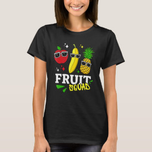 Camiseta Escuadrón de frutas Alimentos Vegan Hombres Mujere