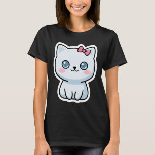 Camiseta Escuadrón de gatitos adorables con lazo rosa