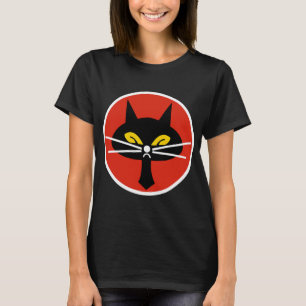 Camiseta Escuadrón de gato negro Emblema de avión espía 