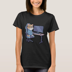 Camiseta Escuadrón de Gatos Jugadores Meme Divertido