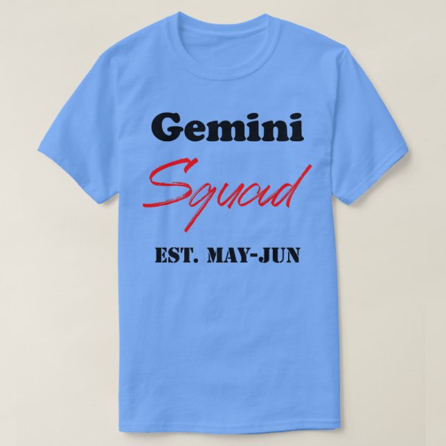 Camiseta Escuadrón de Gemini (Diseño del anverso)