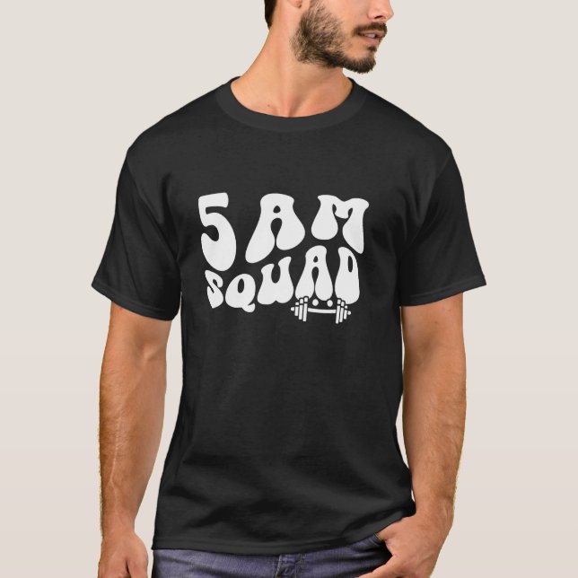 Camiseta Escuadrón de gimnasio de las 5 am (Anverso)