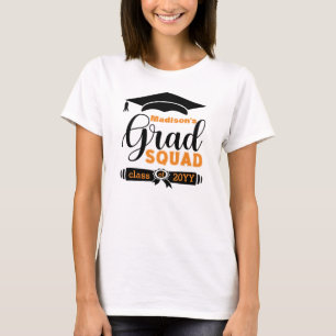 Camiseta Escuadrón de Grados Blancos de Personalizado de T