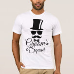 Camiseta Escuadrón de Groom<br><div class="desc">Diseño original y divertido de "escuadrón de Groom" .  Hace una gran fiesta de solteros o un gran regalo boda para el futuro Sr. y sus amigos.</div>
