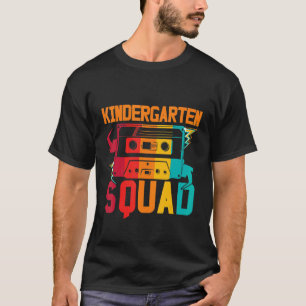 Camiseta Escuadrón de jardín de infancia vintage boombox añ