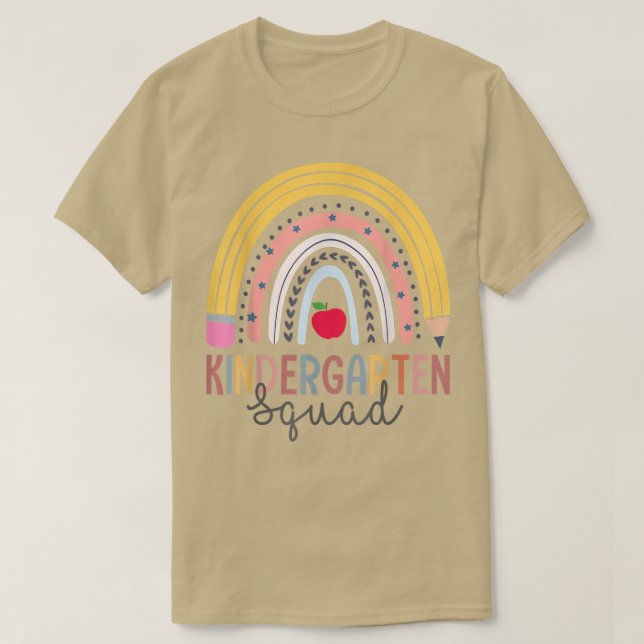 Camiseta Escuadrón de jardines de infancia divertida escuel (Diseño del anverso)