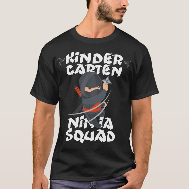 Camiseta escuadrón de kindergarten ninja (Anverso)