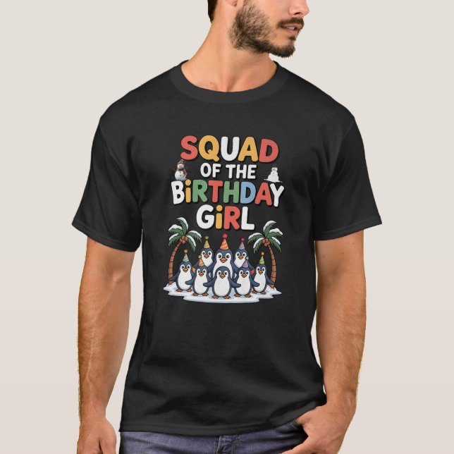 Camiseta Escuadrón de la cumpleañera fiesta de cumpleaños d (Anverso)