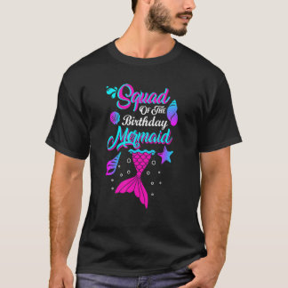 Camiseta Escuadrón De La Cumpleaños Sirena Fiesta De Cumple