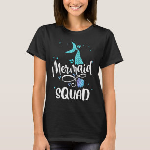 Camiseta Escuadrón de la Sirena Cuidados Chicas de Cumpleañ