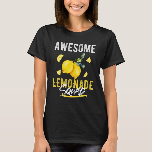 Camiseta Escuadrón De Lemonade Impresionante Para Lemonade  (Anverso)