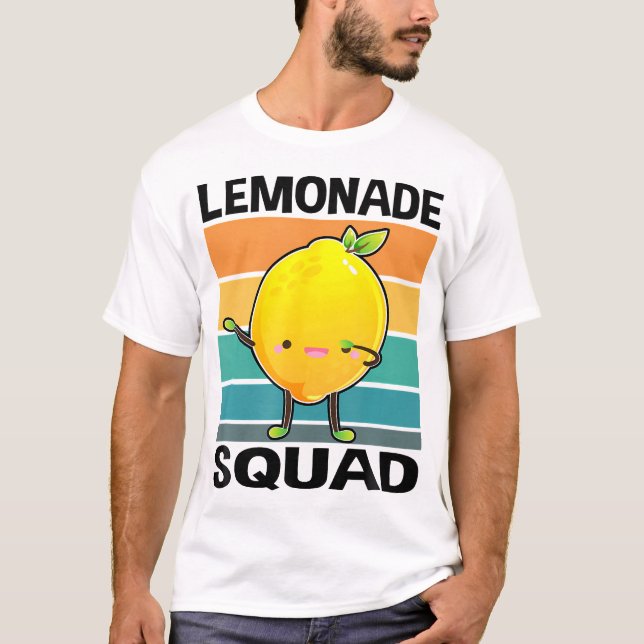Camiseta Escuadrón De Lemonade Para El Verano De Jugo De Li (Anverso)