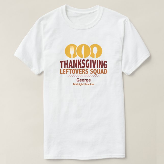 Camiseta Escuadrón de los Leftovers de Acción de Gracias (Diseño del anverso)