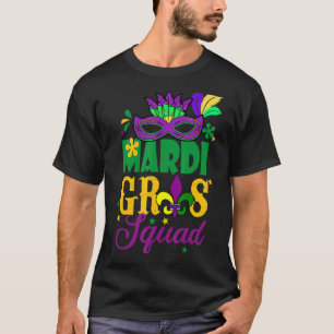 Camiseta Escuadrón de Mardi Gras Carnaval de Nueva Orleans 