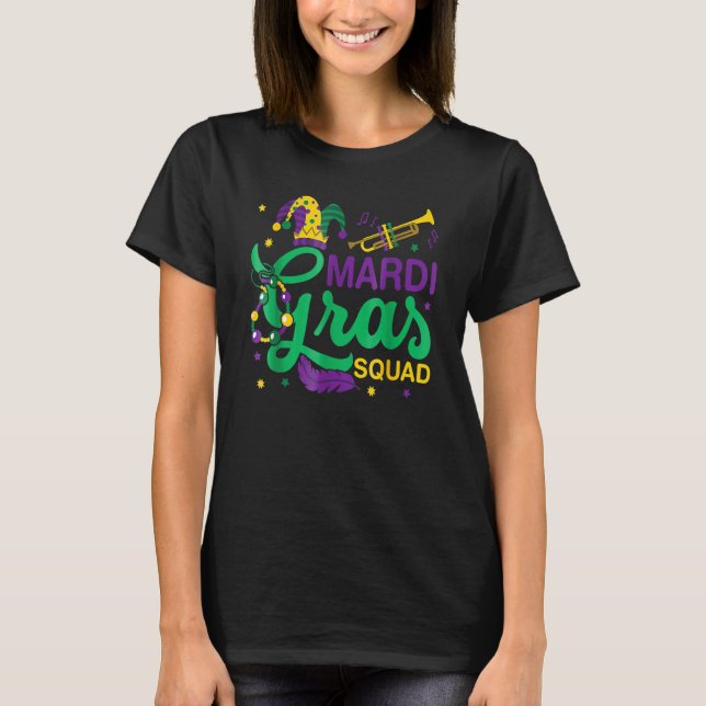 Camiseta Escuadrón De Mardi Gras Para El Próximo Mardi Gras (Anverso)