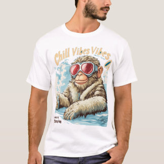 Camiseta Escuadrón de monos Chill Vibes - Divertido Primave