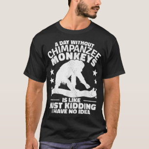 Camiseta Escuadrón de monos chimpancés Primates chimpancé v