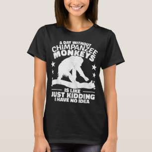Camiseta Escuadrón de monos chimpancés Primates chimpancé v