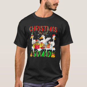 Camiseta Escuadrón de Navidad Leopardo Tres Santa Reno Elfo