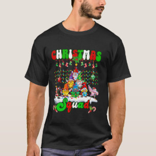 Camiseta Escuadrón de navidades Dabbing Santa Flamingo Gnom