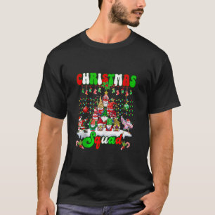 Camiseta Escuadrón de navidades Dabbing Santa Flamingo Gnom