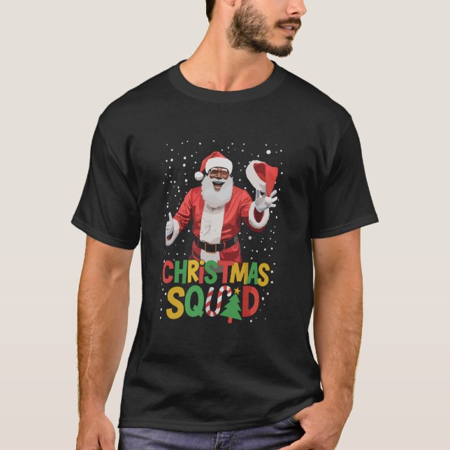 Camiseta Escuadrón de Navidades de Santa Lucía África Negra (Anverso)