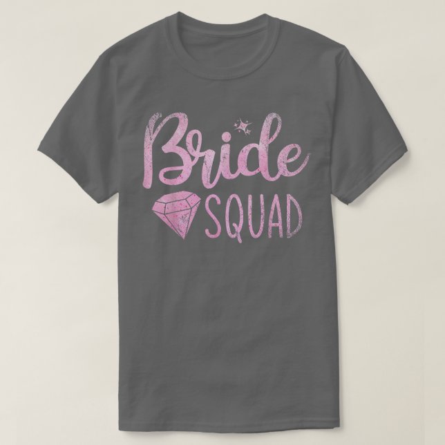 Camiseta Escuadrón de novias con duchas nupciales en partid (Diseño del anverso)