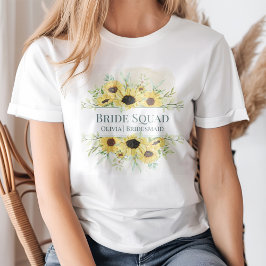 Camiseta Escuadrón de novias de girasol ruso