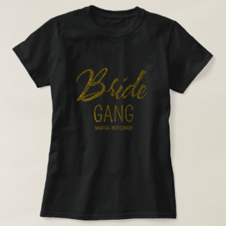 Camiseta Escuadrón de novias personalizado imita la bachill