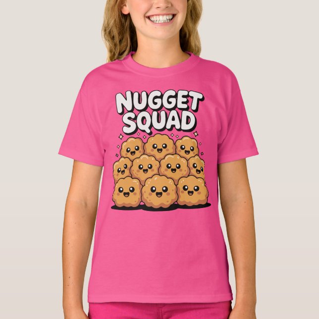Camiseta Escuadrón de Nuggets de Pollo (Anverso)