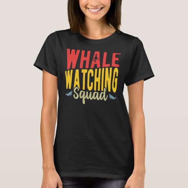 Camiseta Escuadrón de observación de ballenas (Anverso)
