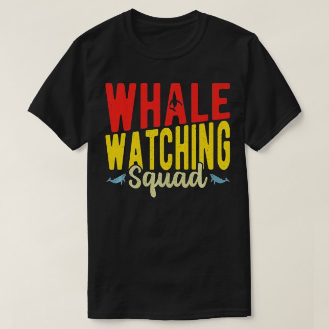 Camiseta Escuadrón de observación de ballenas 5 (Diseño del anverso)