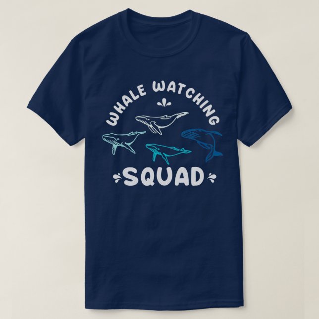 Camiseta Escuadrón de observación de ballenas 8 (Diseño del anverso)