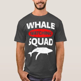 Camiseta escuadrón de observación de ballenas ballena Obser