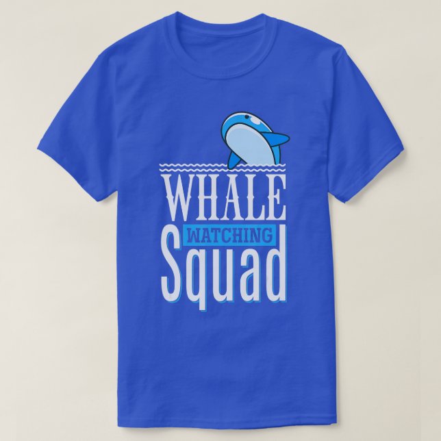 Camiseta Escuadrón de observación de ballenas Cetacean (Diseño del anverso)