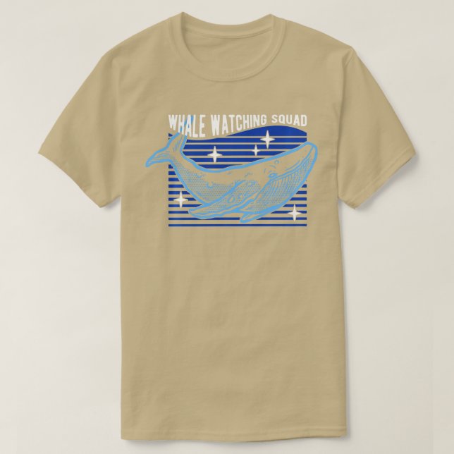 Camiseta Escuadrón de observación de ballenas Larga Manga 1 (Diseño del anverso)