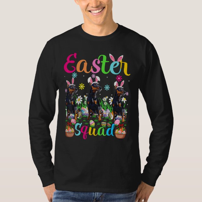 Camiseta Escuadrón de Pascua Conejito Oro Ministra Perro Pi (Anverso)