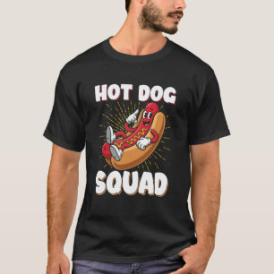 Camiseta Escuadrón de Perritos Calientes Amante de Salchich