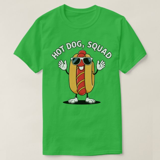 Camiseta Escuadrón de perros calientes 1 (Diseño del anverso)