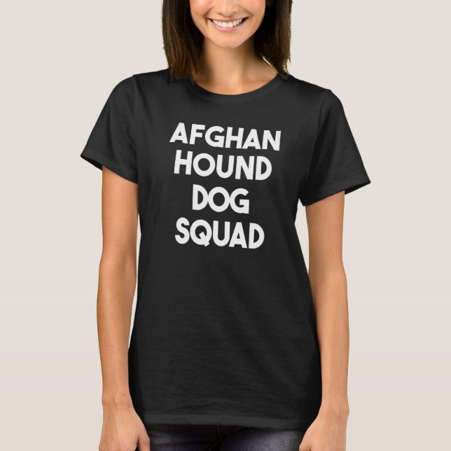 Camiseta Escuadrón de perros hachetes afgano perro hacker (Anverso)