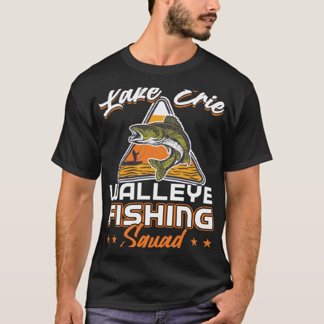 Camiseta Escuadrón de Pesca del Lago Erie Walleye (Anverso)