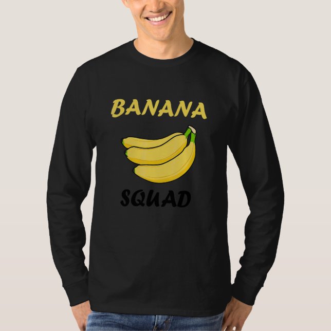 Camiseta Escuadrón de Plátanos Chef de Comida Frutas Exótic (Anverso)