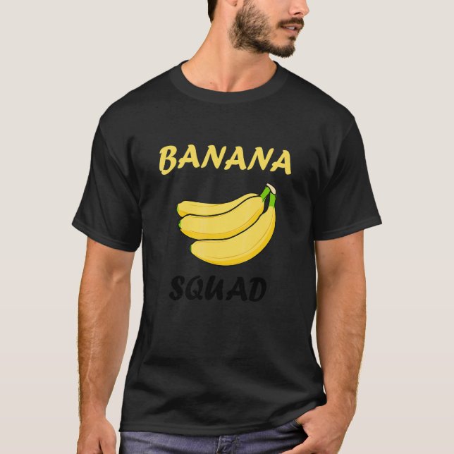 Camiseta Escuadrón de Plátanos Chef de Comida Frutas Exótic (Anverso)