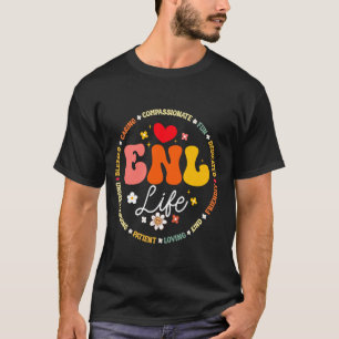 Camiseta Escuadrón de profesores de la vida de ENL Inglés N