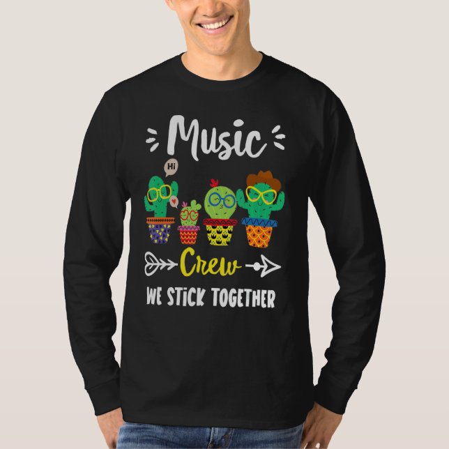 Camiseta Escuadrón de profesores de música Cactus Team (Anverso)